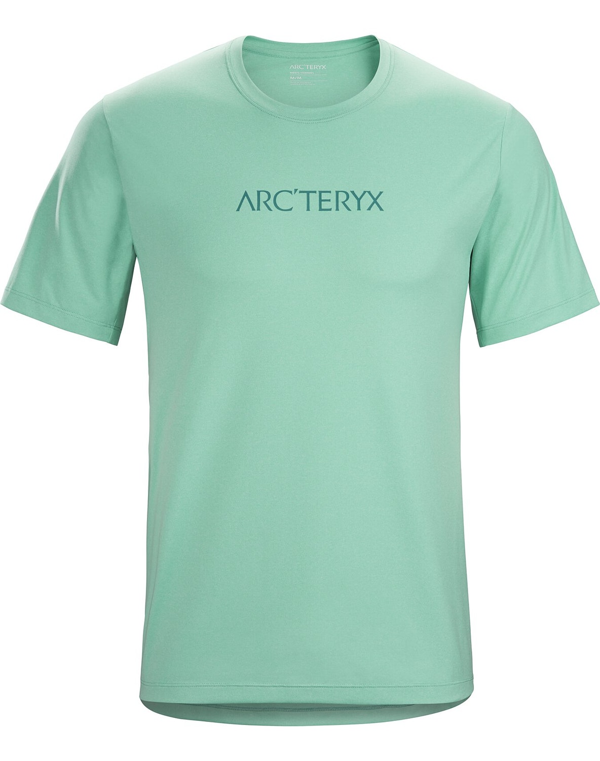 T-shirt Arc'teryx Remige Word Uomo Verde Acqua - IT-61579